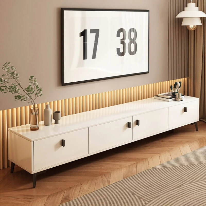 

household floor-to-ceiling tv stand minimalist style Solid wood Tv cabinet multi-functional meuble télé living room furniture