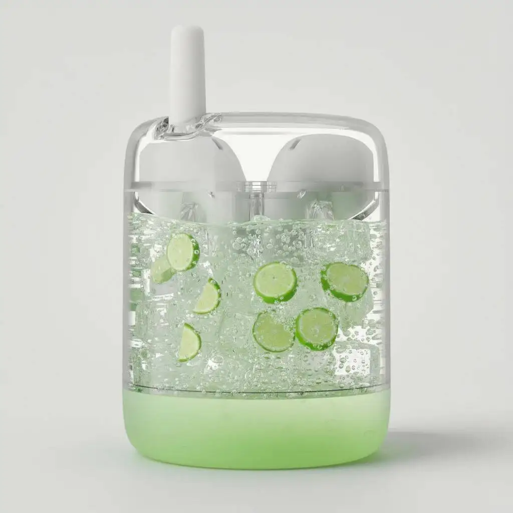 الإبداعية السائل فقاعة فنجان شاي تحت عنوان TWS سماعات بلوتوث تتدفق الرمال تصميم كوب المشروبات سماعات الأذن بطارية طويلة HiFi الصوت #1