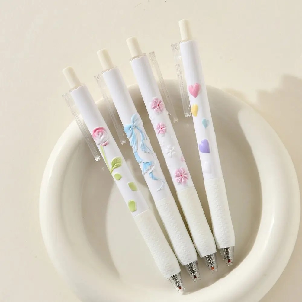 

Ballet 0.5mm Gel Pen Black Smooth Writing Writing Pen Emboss Full Needle Tube Pressing Pen Office Use