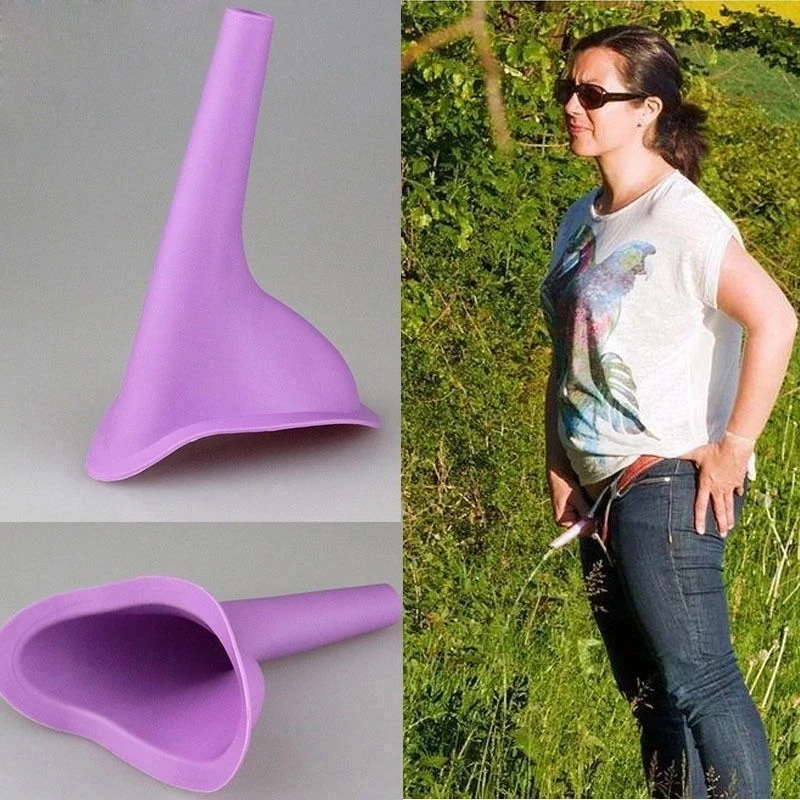 Silicone Pee Funnel For Women Standing Piss Female Urinal For Travel Femme Urinating Device Portable Toilet Emergency Camping