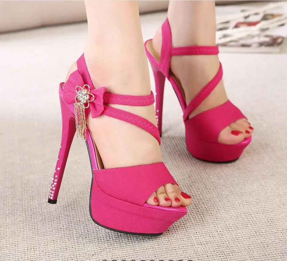 Women sandals pumps Butterfly Wings single shoes One word hollow buckle women sexy peep toe high heel sandals party wedding