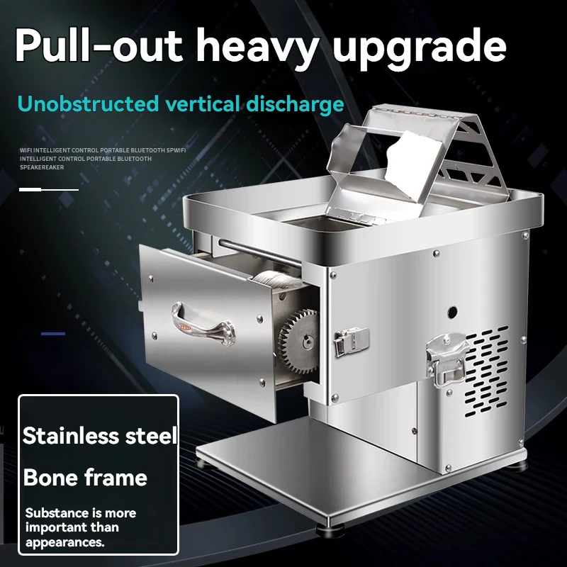 

Commercial High-power Meat Slicer, Household Electric Meat Slicer Automatic Stainless Steel Cutting Machine