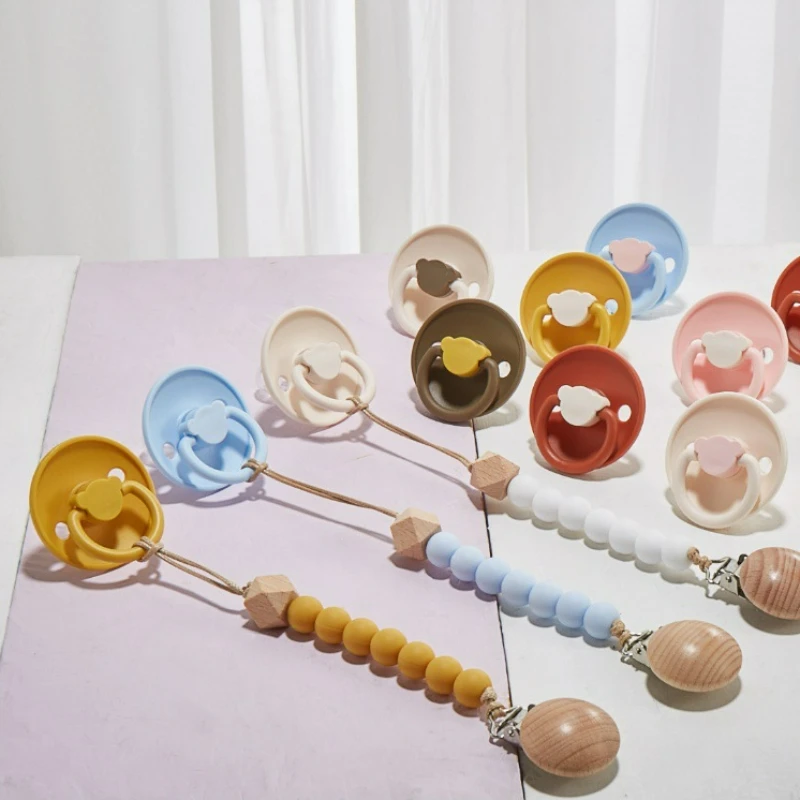 Silicone Baby Pacifier Infant Dummy Nipple Baby Pacifiers BPA Free Safe Dummies Teether Newborn Soother Nipple Baby Shower Gift
