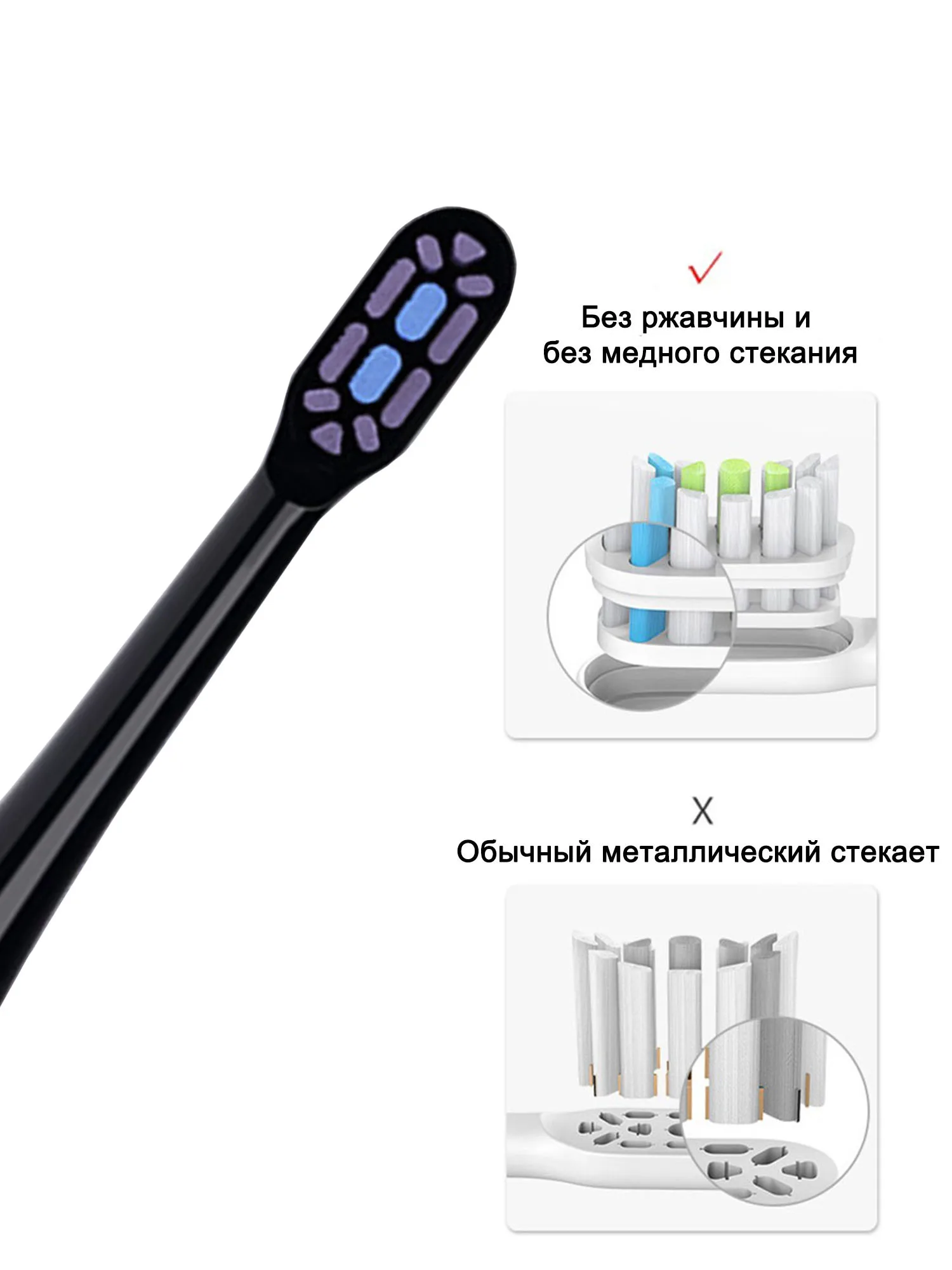 電動歯ブラシヘッドXiaomiMijia t700,ソニック,3D,高密度,交換用,4ユニット