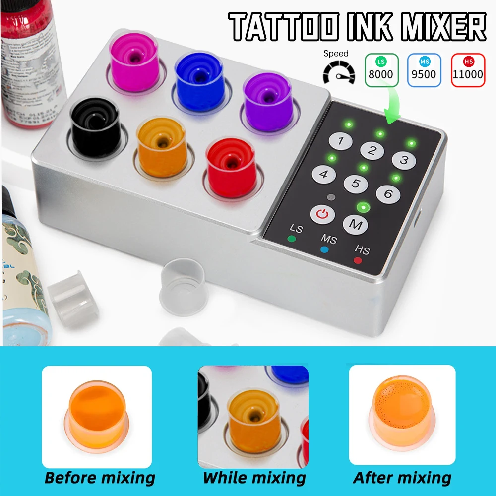 

Tattoo Ink Mixer Magnetic Pigment Stirrer Wireless Colorant Mixer Anti-sedimentation Tattoo Ink Pigment Stirrer Tattoo Artists