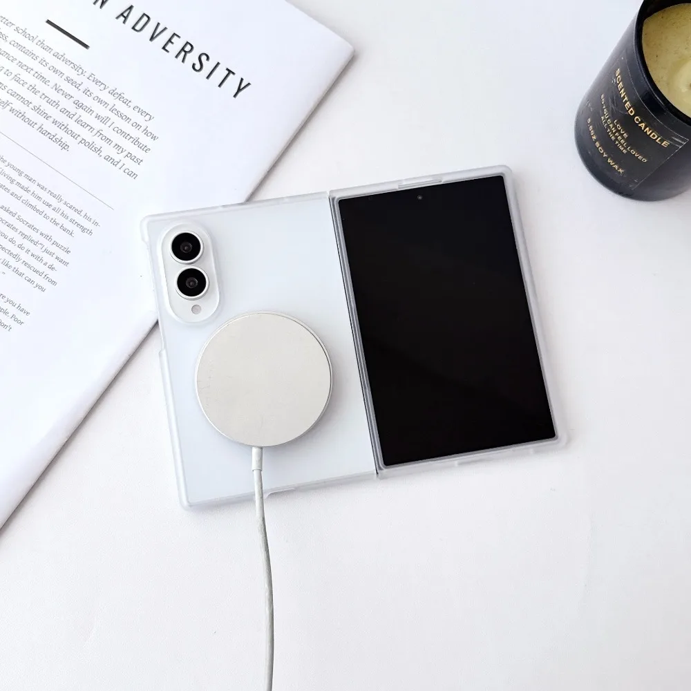 Detachable 360° Rotatable Ring Kickstand For Magsafe Magnetic Clear Phone Case For Samsuang Galaxy Z Fold 8 Ultra 7 6 5 4 3 - view 3