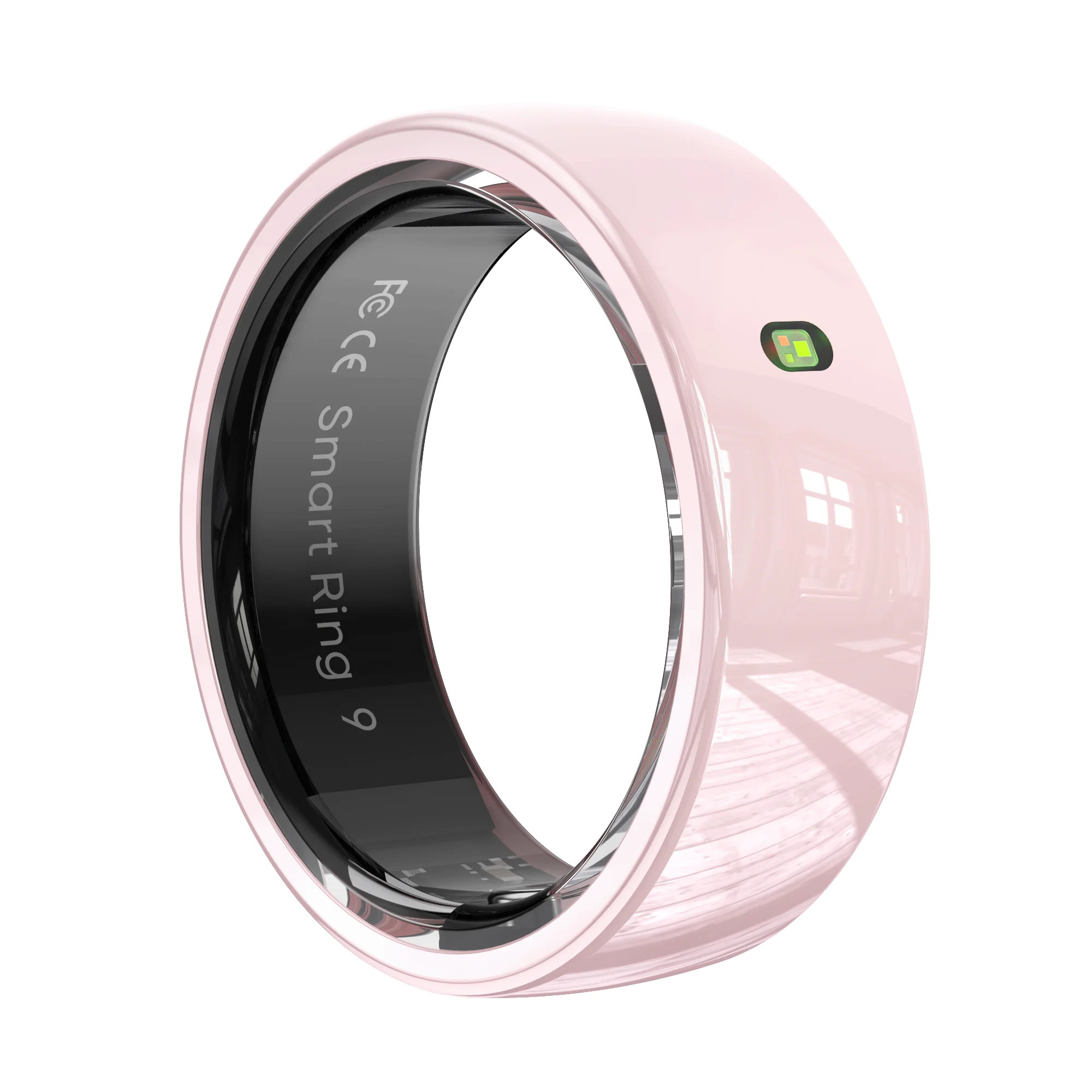 

NFC Ceramic Smart Ring With Touch Area Gesture Remote Control,Calls Messages Indicator Light Reminder,Body Temperature Record