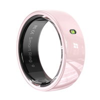 NFC Ceramic Smart Ring With Touch Area Gesture Remote Control,Calls Messages Indicator Light Reminder,Body Temperature Record