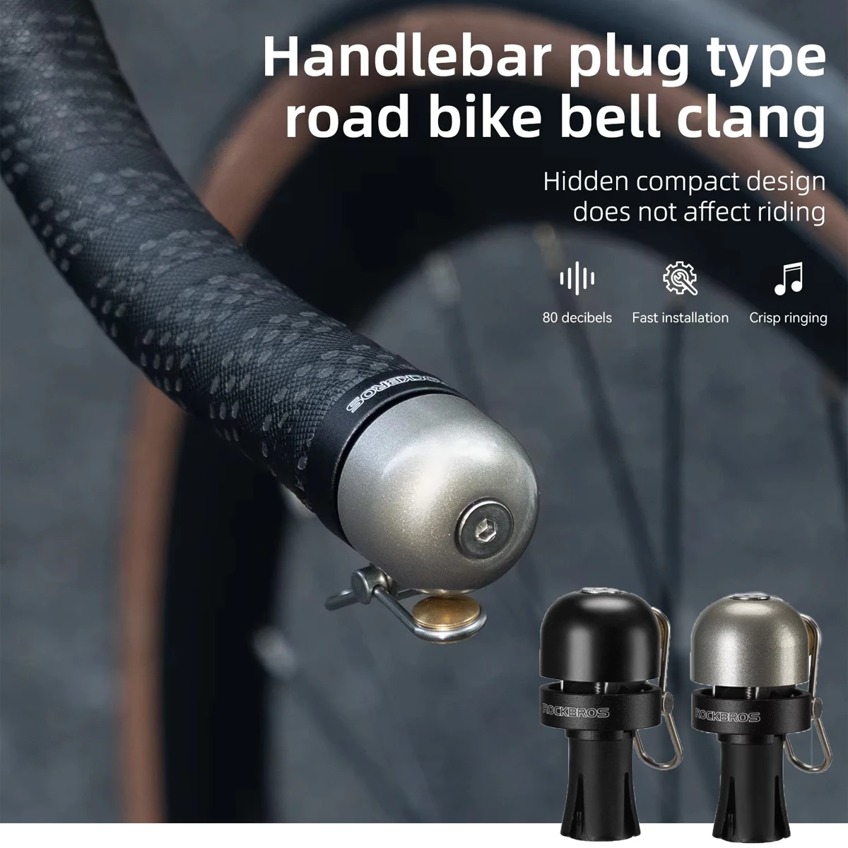 

Bicycle Bell Clear Loud Sound Steel Copper MTB Mountain Bike Handlebar Ring Horn Safety Cycling