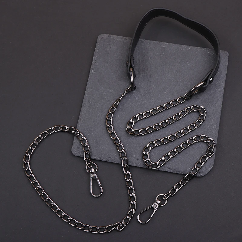 Cadena de Metal de repuesto para bolso, correas de cuero PU para manualidades, asas de hombro, accesorios, 120cm