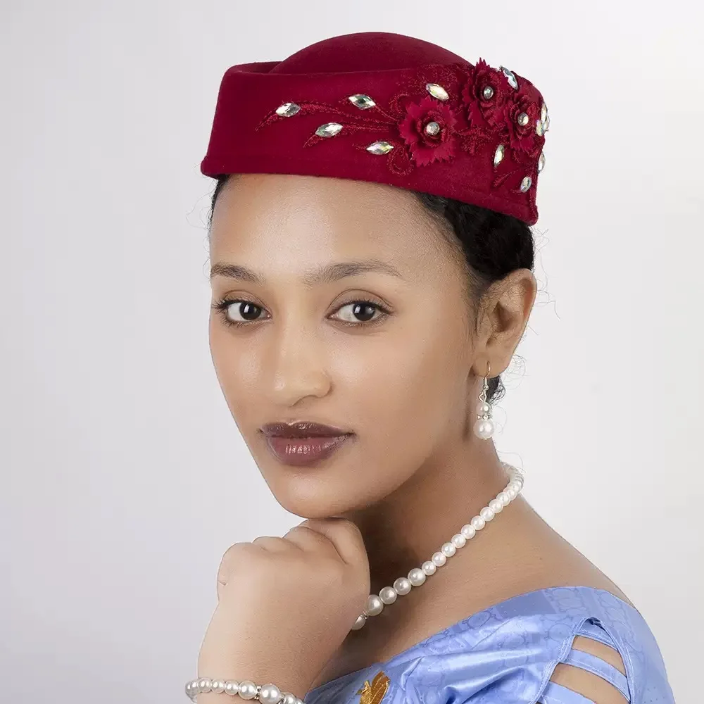 

Африканский головной убор, модная летняя осенняя африканская шляпа-тюрбан для женщин, церковь с цветком, мягкие шапки для вечеринки, повседневные повязки на голову