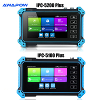 Awapow IPC-5100 5200 Plus CCTV Camera Tester 5.4 Inch 8MP AHD CVI TVI CVBS IP Camera 4K HD Display Video Monitor IPS Touch Scree