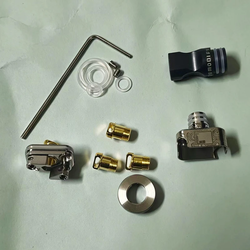YFTK 909 NUGG RBA 316ss LVE Orion II MOD Pod için Tek Emici Bobin, Damlama ve Hava Pimleriyle Birlikte 1.0/2.0/3.0/4.0MM Trim Parçası
