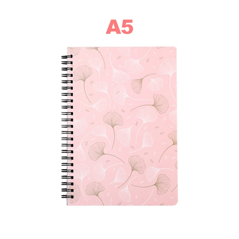 4 PCS Notebooks A5 Spiral Coil Notebook 80 Sheets (160 Pages) Lined Paper Note Books For Work Office School Home