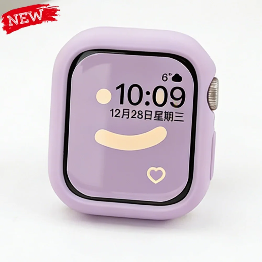 Candy Silikonhülle für Apple Watch Cover 10, 9, 8, 7, 6, Schutz für Iwatch Serie 11, 46 mm, 42 mm, 45 mm, 44 mm, 40 mm, 41 mm, niedliche Stoßstange
