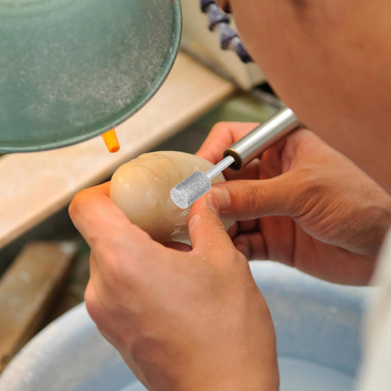 

12Pcs Diamond Drill Grinding Bit Set for Rocks Stones Tiles Deburring Tool Professional Carving and Trimming Work