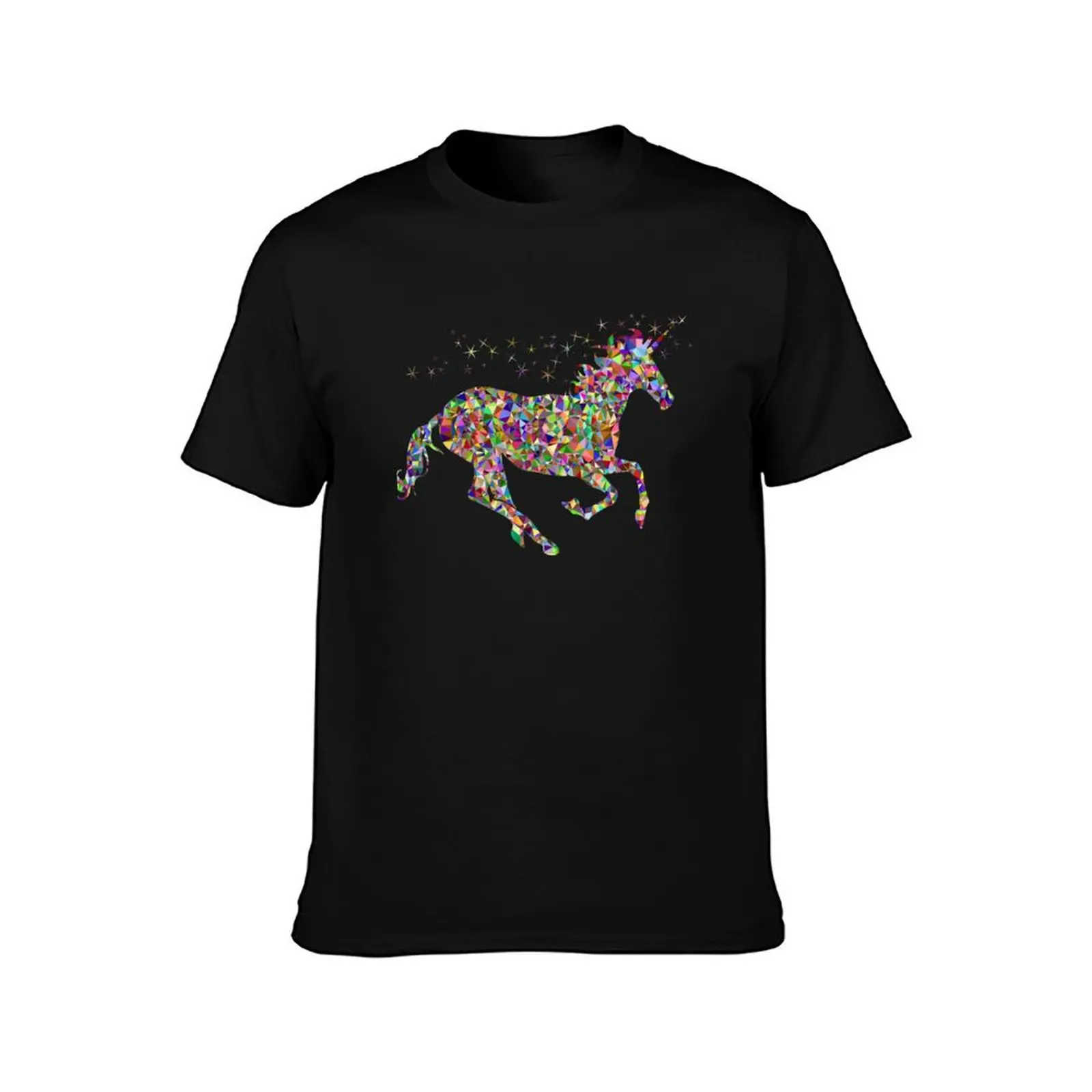 Rainbow Glitter Unicorn Shirt T-Shirt graphic t shirt vintage animal prinfor boys summer clothes mens t shirt graphic