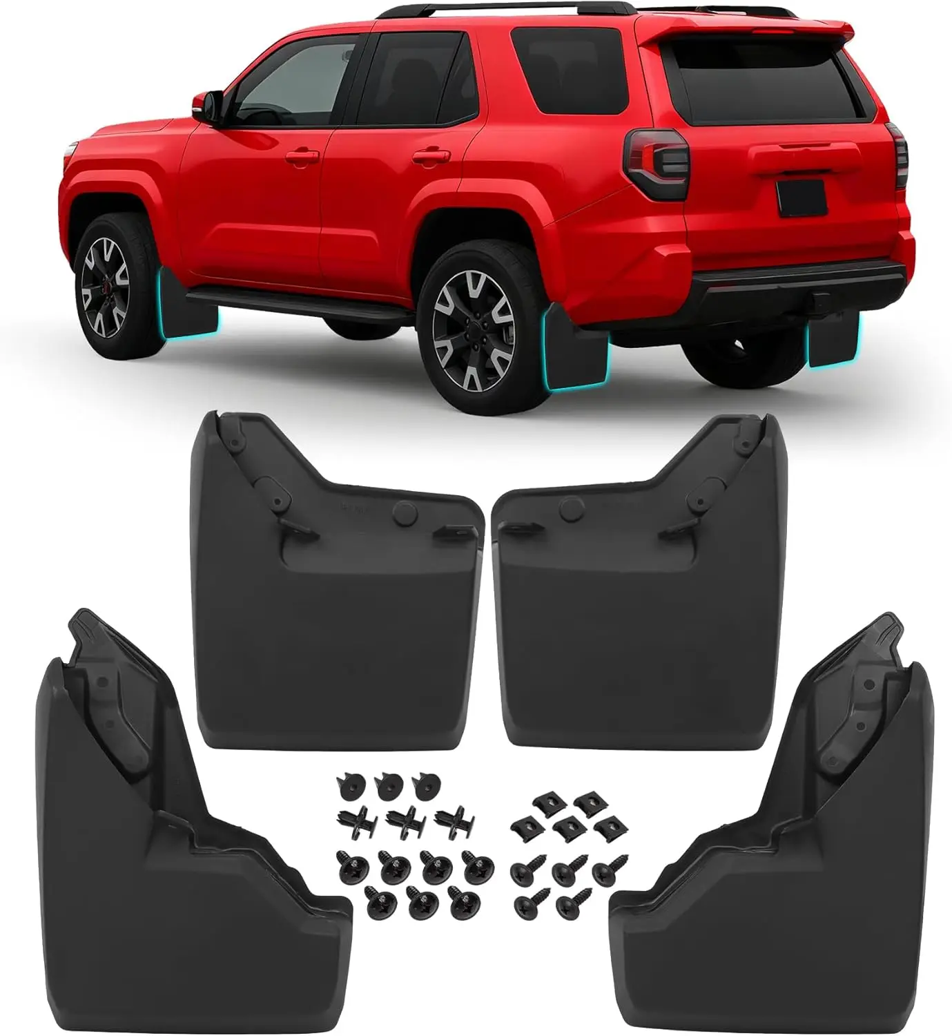 

Mudguards for 2025 Toyota 4Runner 2026 Mud flaps Splash Guards For 6th Gen 4 Runner Accessories Front Rear Fender Kit