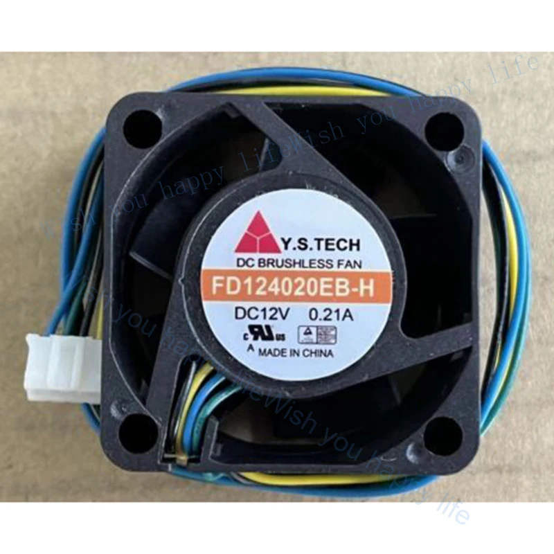 

V+ 1 шт. Новый вентилятор охлаждения Y.S.TECH FD124020EB-H DC12V 0.21A 4pin # QW
