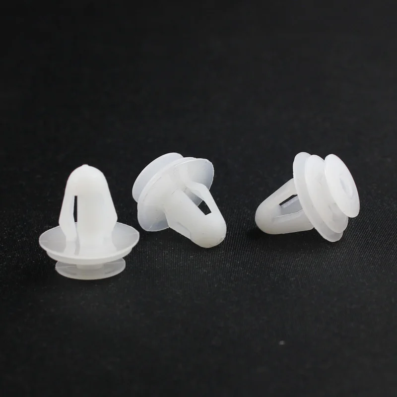 

500pcs Universal Automobile Bumper Hole White Car Door Trim Panel Clip Plastic Auto Fastener Clips Rivet Auto Fasteners For Cars