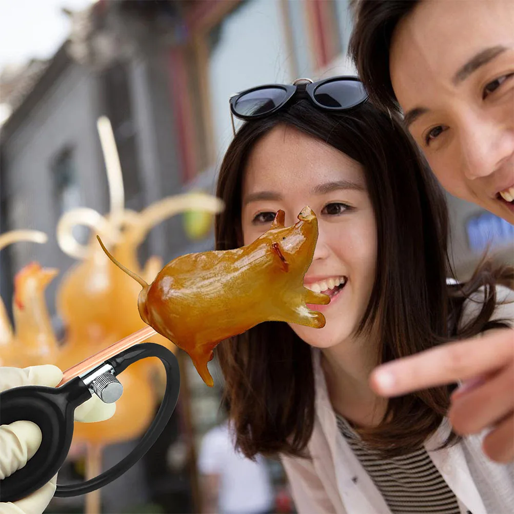 

3pcs Sugar Blowing Pump Kit Extended Copper Tube For Sugar Art Fondant Modeling Cake Decorating Baking Supplies Manual Syrup