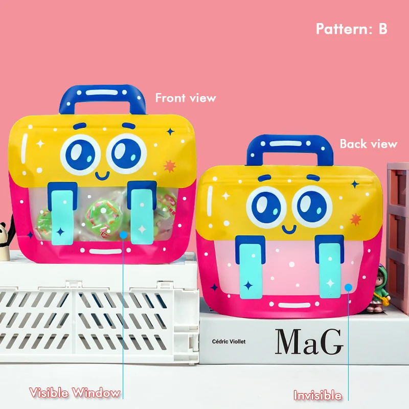 20/50pcs Kindertag Geburtstags feier Geschenk beutel Geschenkt üte Lebensmittel qualität Cartoon tragbare Macaron Farbe Abschluss versiegelung Taschen – Detail 10