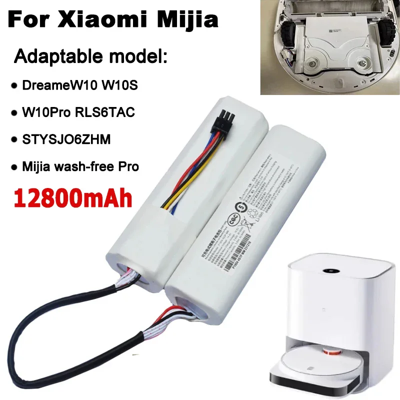 Original 12800mAh battery For Dreame W10 W10s W10Plus W10Pro Sweeper Suitable for mijia No Wash Pro STYTJ06ZHM Battery