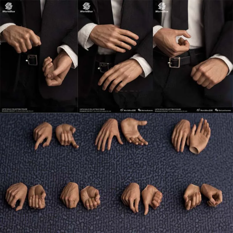 Worldbox 2.0 1/6 Scale Male Soldiers Hands Type Model Fit 12inches Tbl Phicen Jiaou Action Figure In Stock