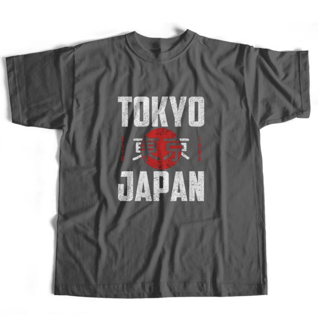 2025 tendance qualité 100 _ coton Cool Tokyo imprimer hommes t-shirt décontracté ample à manches courtes hommes T-shirt col rond hommes t-shirts
