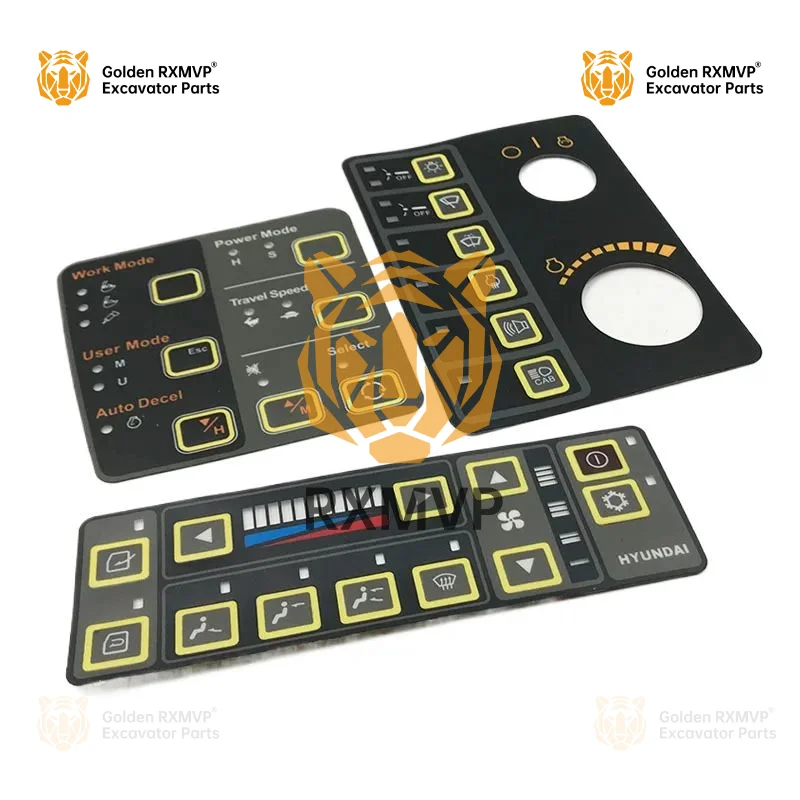 Do koparki Hyundai R 200/215/225/265/305/-7 Panel sterowania klimatyzacją Akcesoria Naklejki/instrumenty