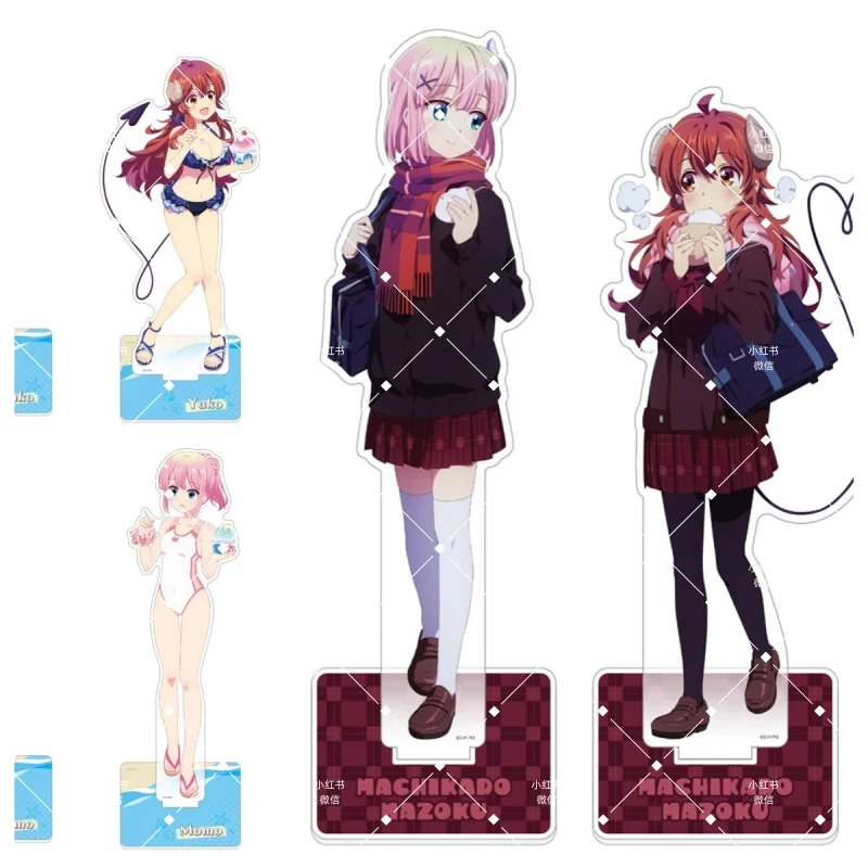 

The Demon Girl Next Door Anime Cute little devil swimsuit desktop decoration desk ornament HD Acrylic Stand standing gift 15CM