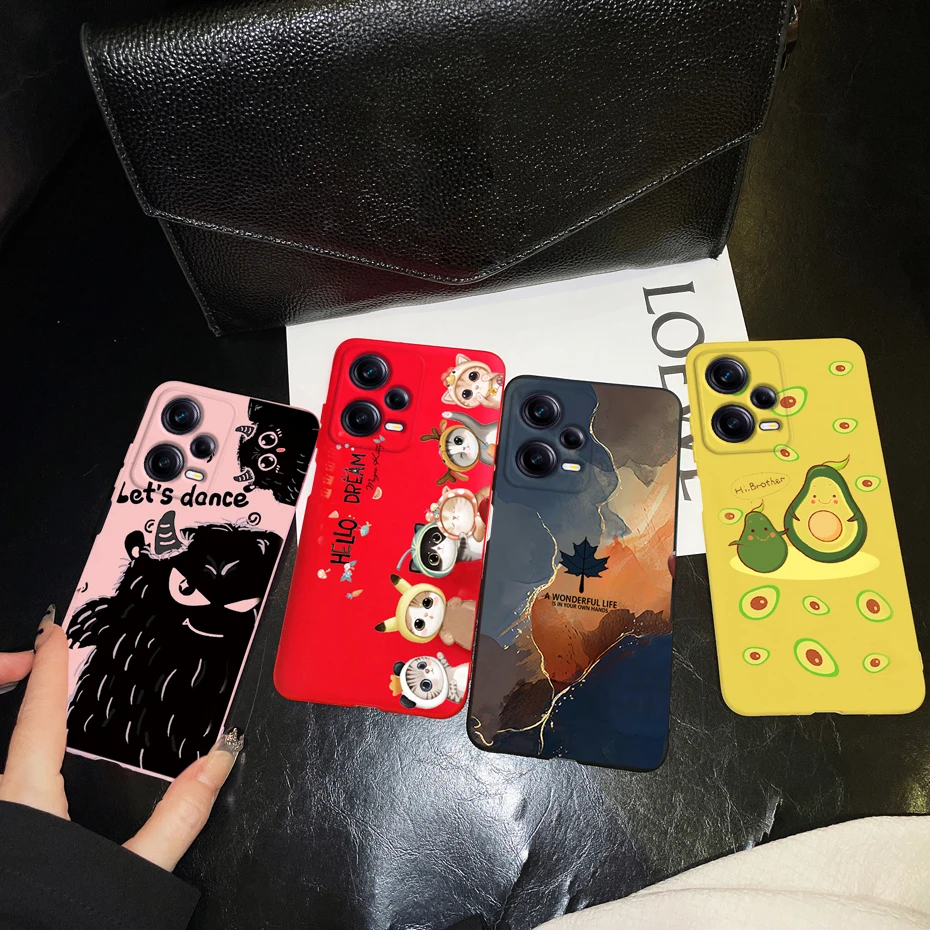 Per Redmi Note 12 Pro Case Redmi Note12 4G 5G Cover Cute Marble Astronaut custodie per telefoni in Silicone per Redmi Note 12 Pro Plus Bumper