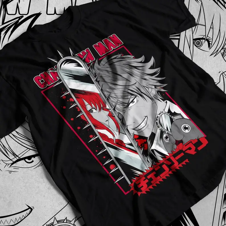 

Chainsaw Man Denji Shirt, Makima Shirt, Pochita, Kobeni Higashiyama