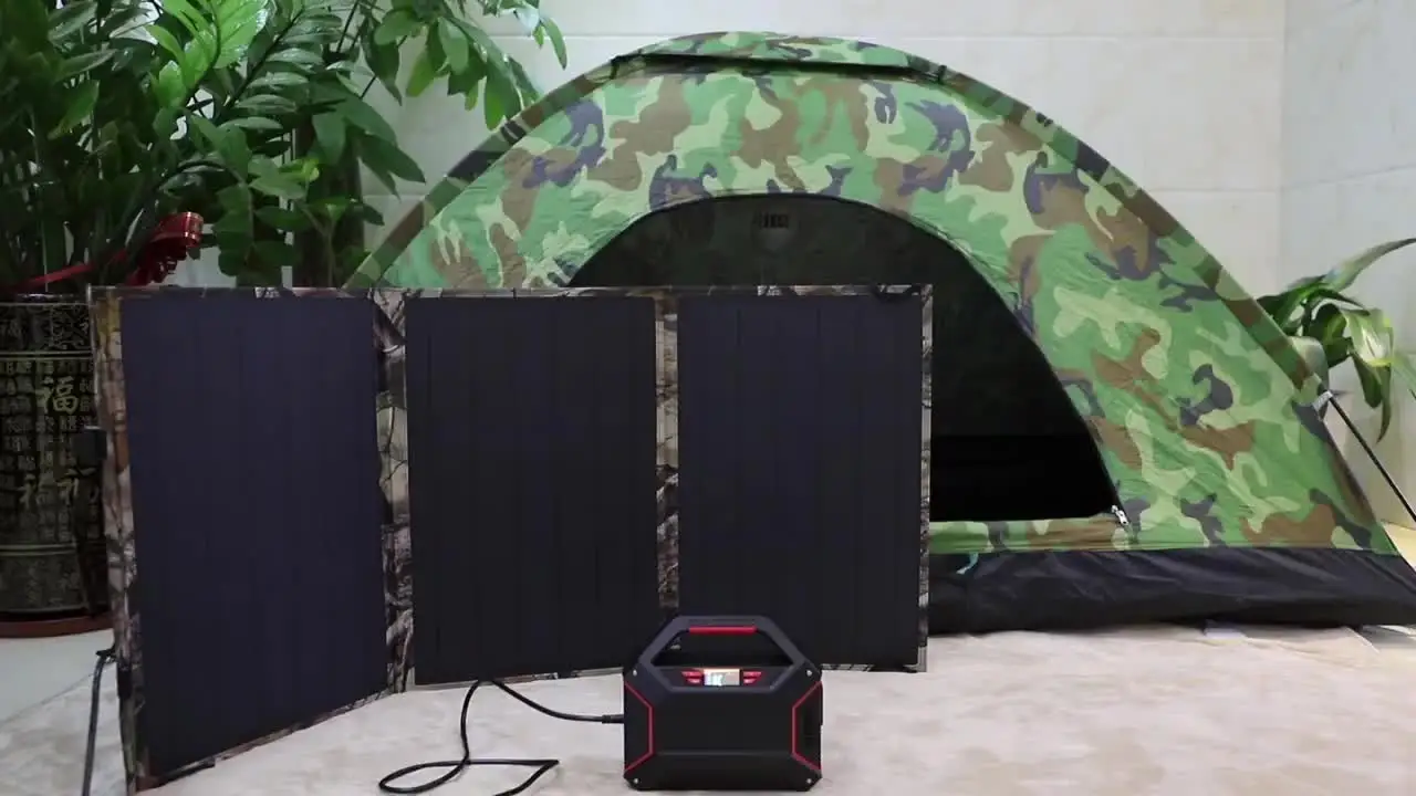 S365 Portable power pack Outdoor  station with AC output Solar portable  generator  solar battery for camping