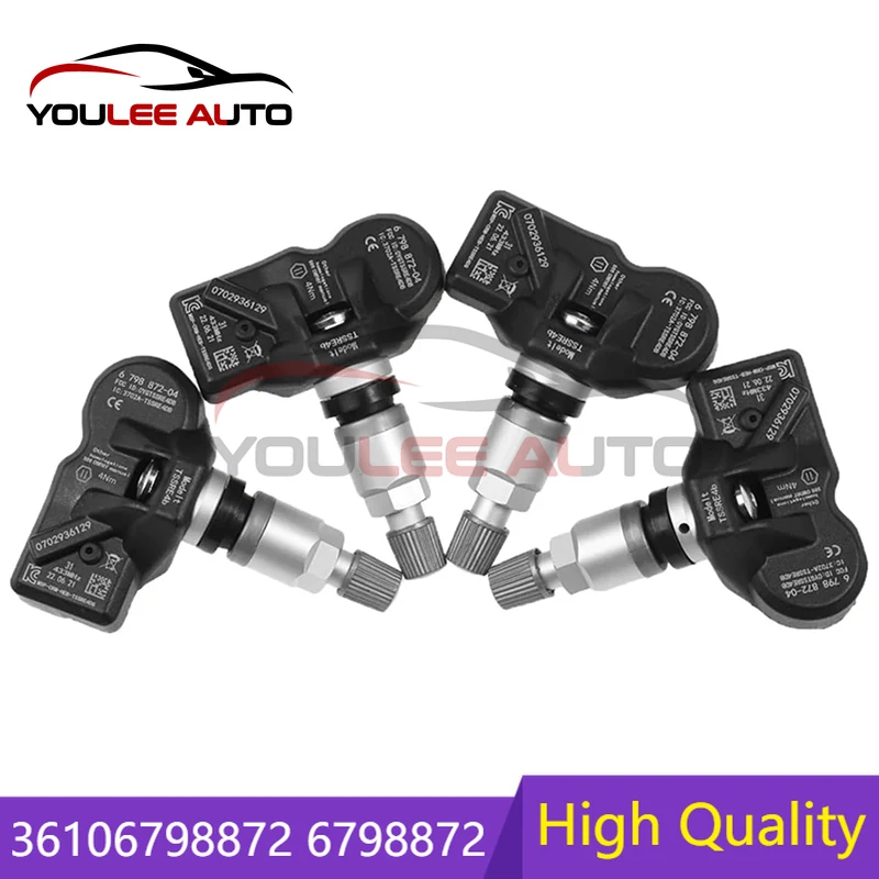 

1/4 шт. 36106798872 6798872 Датчик давления в шинах TPMS для BMW 5 6 серии X1 X3 X4 Z4 F10 F07 F12 E84 F25 F26 E89 Mini R60 R61 R59