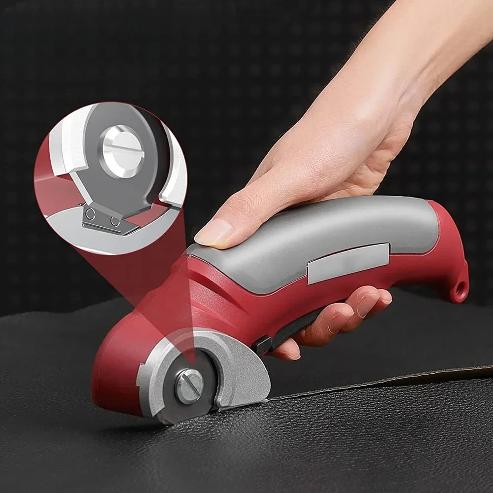 

Ручные ножницы для ковров, электрические ножницы с литиевой батареей 2000 мА для кожи, войлочной ткани, режущий инструмент для мягкого металла