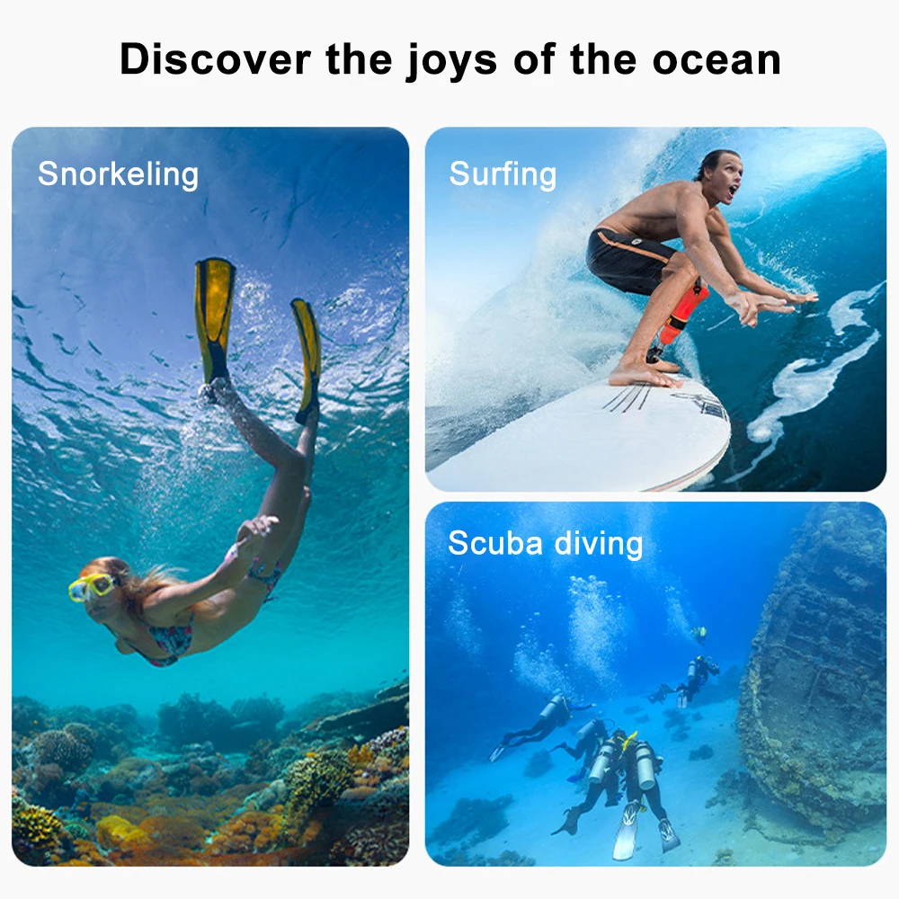 

45M Protective Shell Waterproof for DJI Osmo Action 6 PC Sports Camera Cover Transparent Tempered Glass for DJI Osmo Action 6