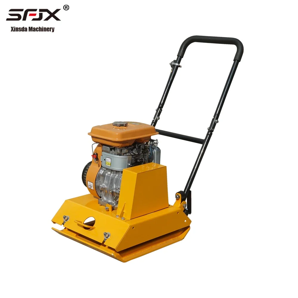 Petrol plate tamper ground tamping machine electric dl road asphalt two-way vibration compactor vibration tamping machine