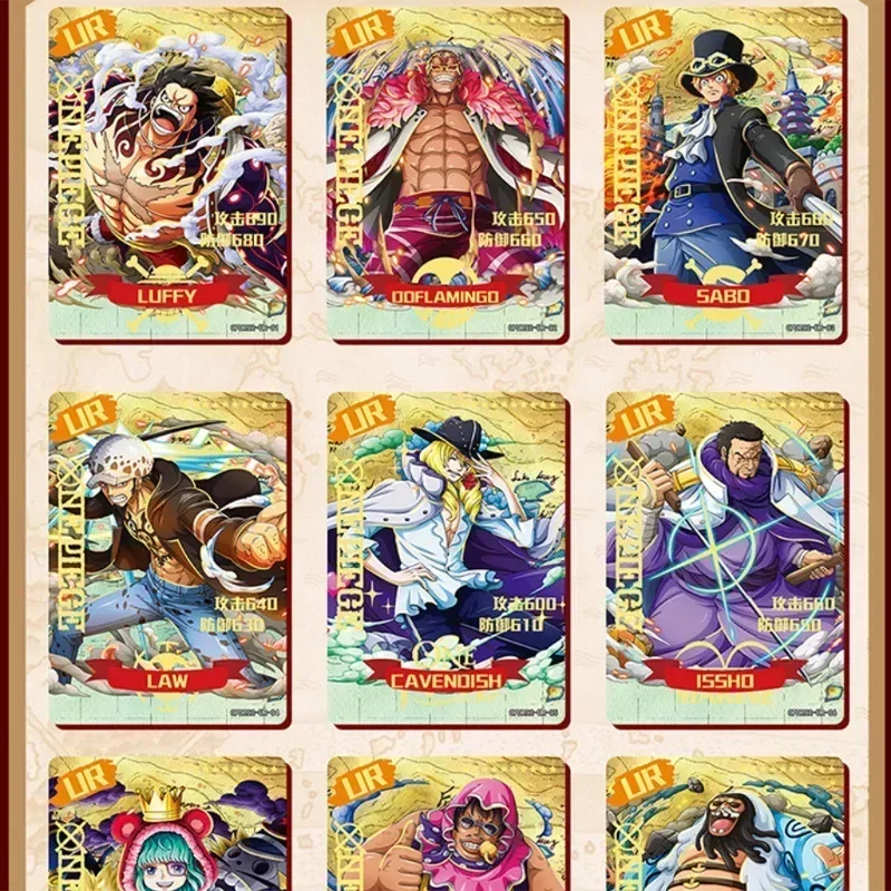 บัตรหนึ่งชิ้นแท้ของ Luffy Empress Nami Zoro Robin การ์ด Bounty การ์ดอะนิเมะอุปกรณ์ต่อพ่วงของขวัญของเล่น