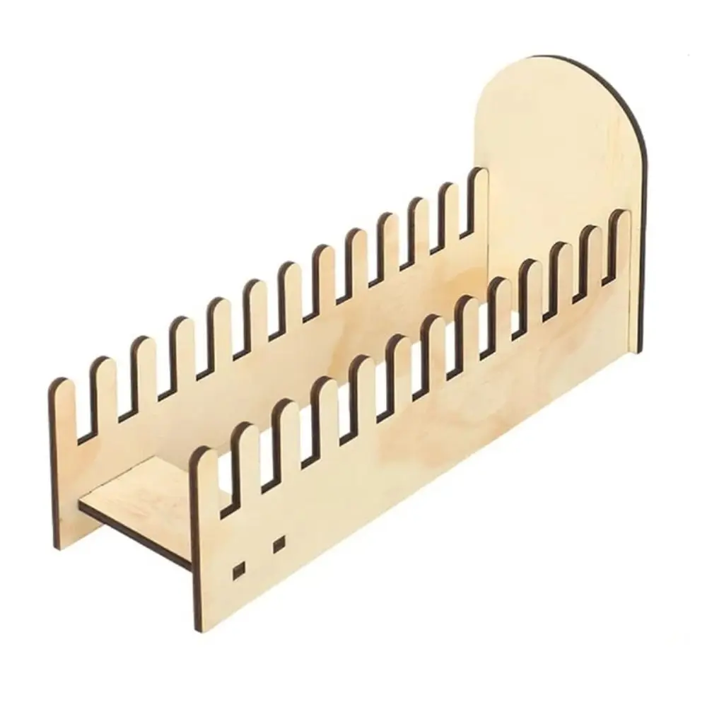 

4 Tier Wooden Greeting Card Display Stand Detachable Modern Design Brochure Photo Display Rack DIY Save Space