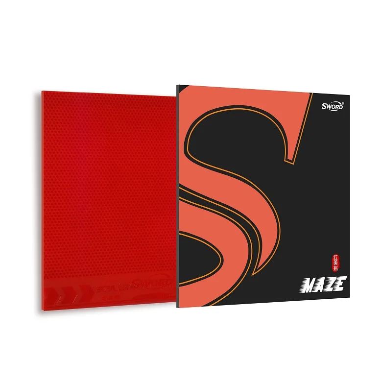 sword-red-maze-high-tacky-table-tennis-rubberprofessional-arc-creatorhigh-tensionmulti-hardness-42-44-46-48°maxblack-red
