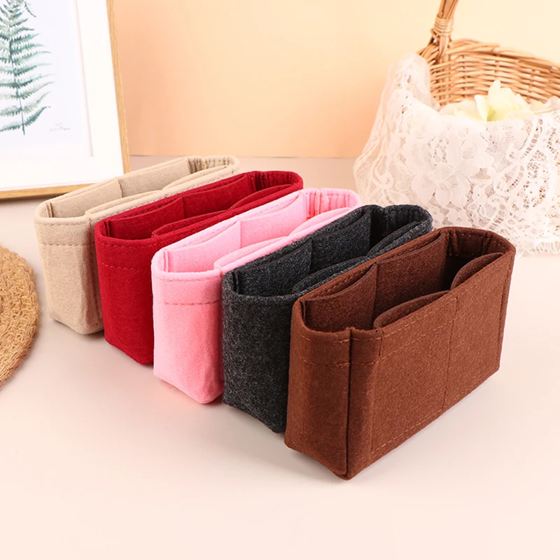 

Bag Organizer For Mini Bag Felt Purse Insert Handbag Liner Storage Felt Inner Bladder Bag
