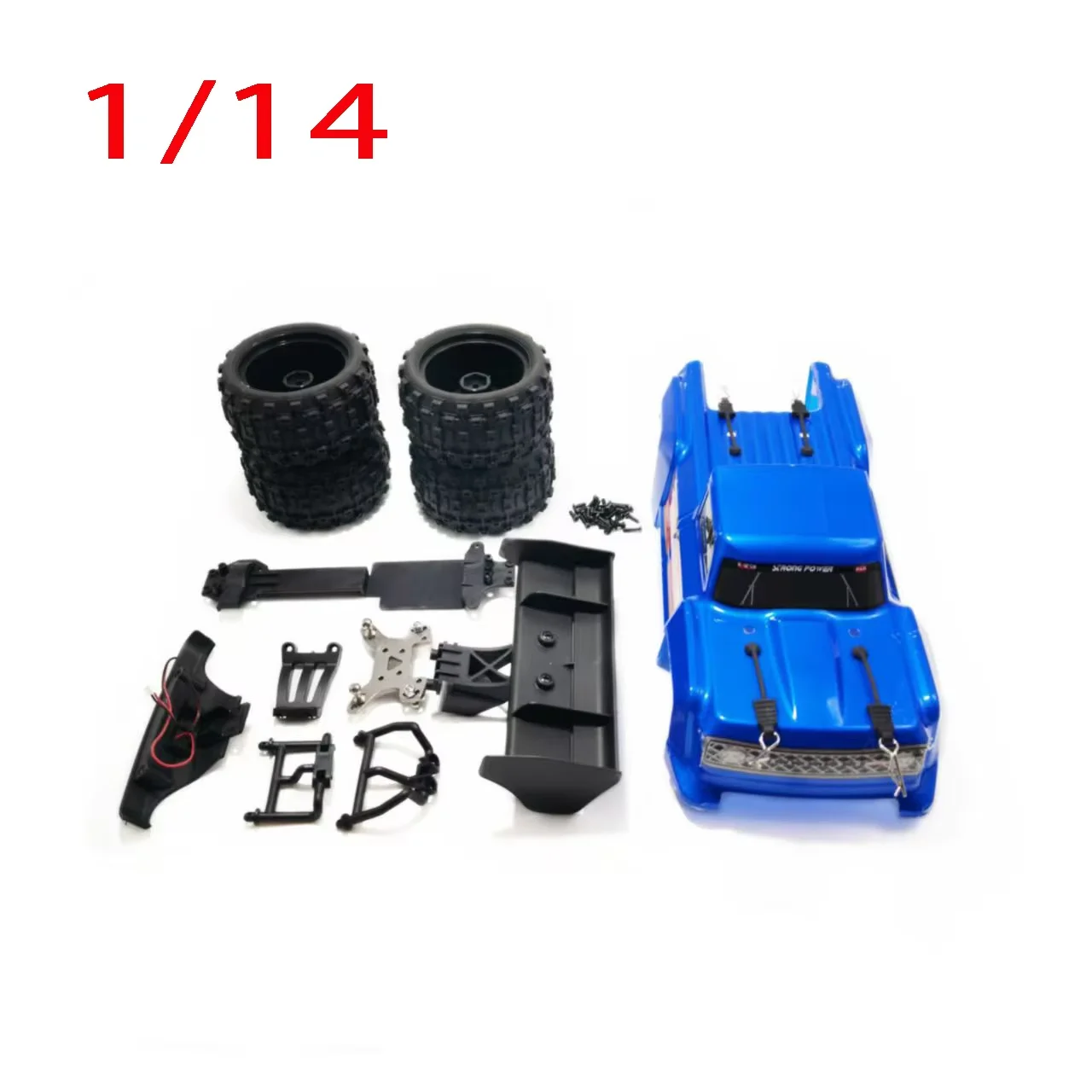 12/14 Proportional Truck Body Conversion Kit with Large Wheels for WLtoys 144001 124017 124019 - Compatible with Multiple Models view 4