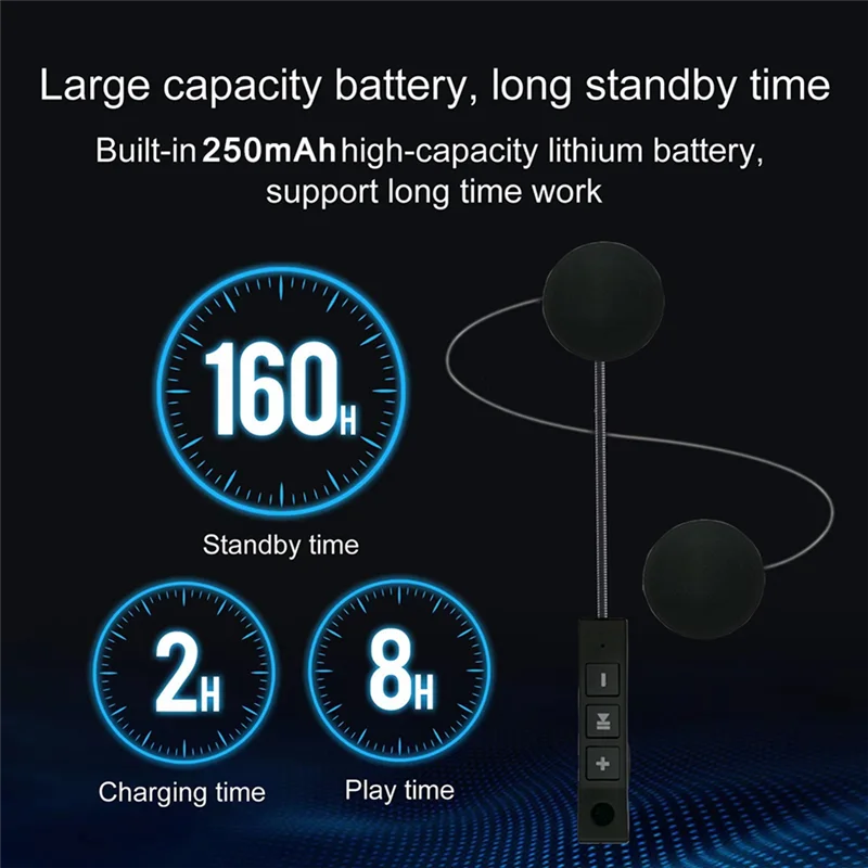 

Classy-Motorcycle Helmet Headset Wireless Riding Headphone Anti-Interference Motorbike Handsfree Waterproof Stereo Speaker