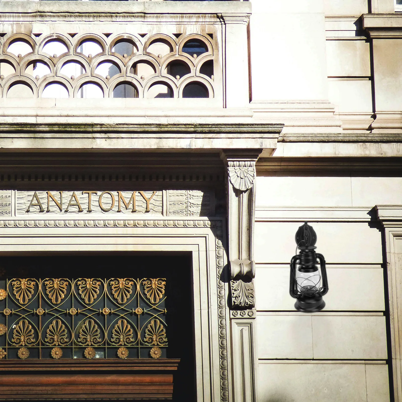 

Wall Lamp Retro Lanterns Light Decorative Iron Glass Wood Retro Wall Light For Home Bedroom Bar Decor