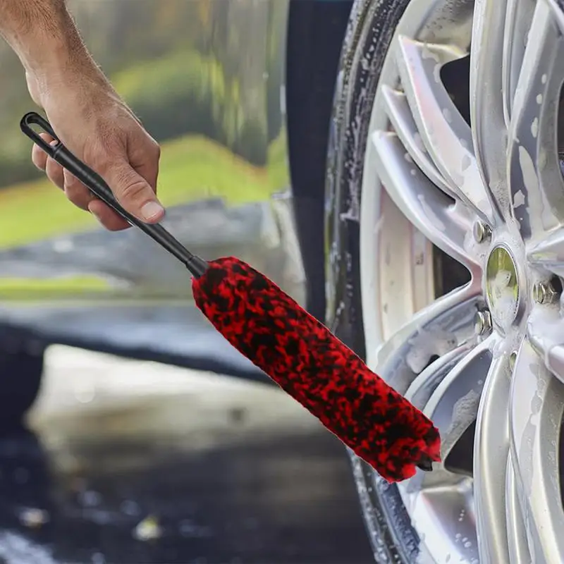 Car Wheel Brush Rim Cleaner Brush Wheel Brushes For Cleaning Wheels Tire Rim Car Wheel Rim Detailing Brush For Cleaning Spokes