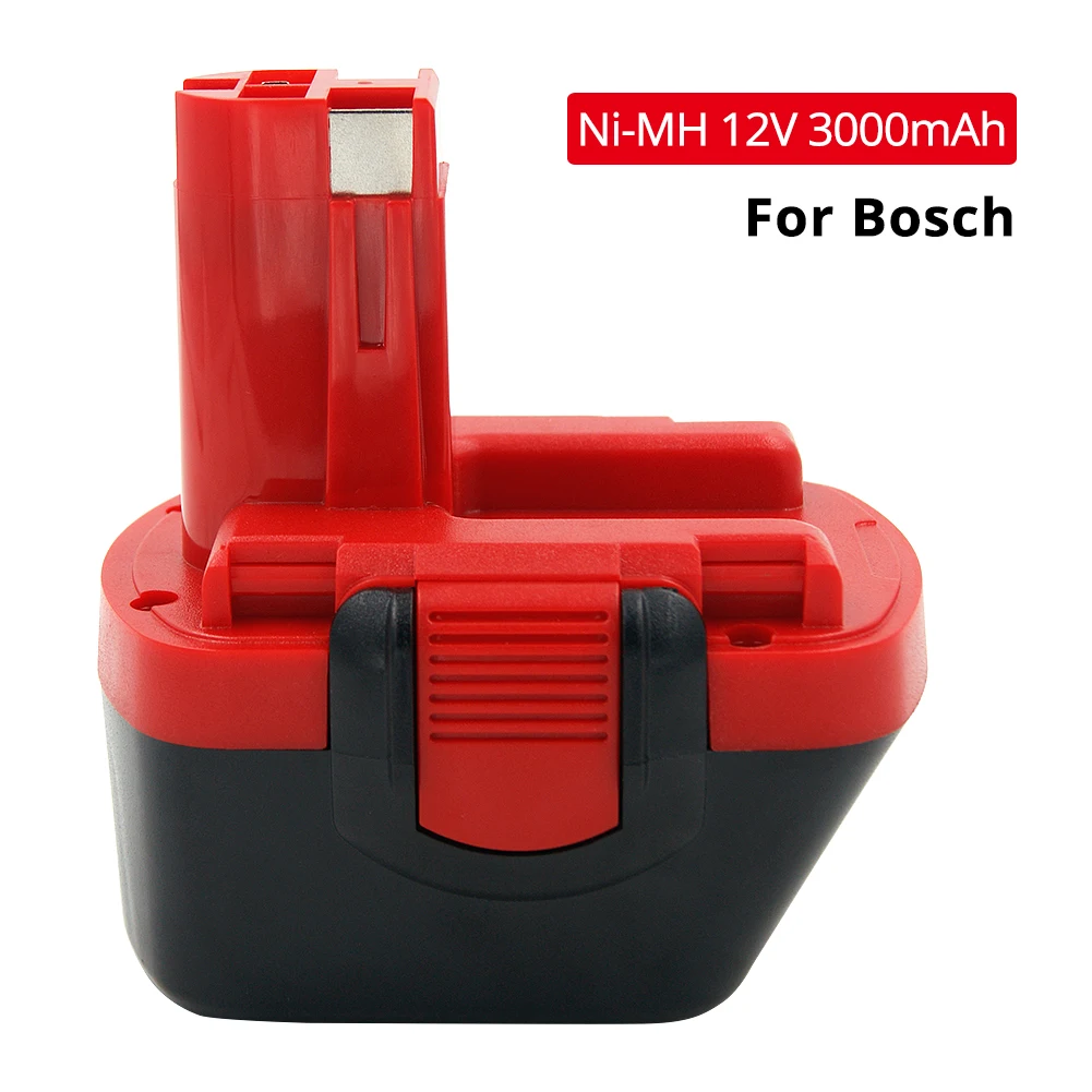 BAT043 BAT045 BAT120 3000mAh Nimh Ni-MH 12V Rechargeable Replacement Battery for Bosch 12 V Drill GSR12VE-2 PSR12VE-2 2607335273