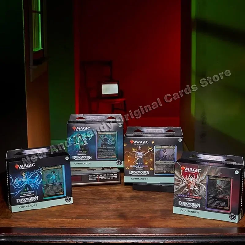 Oryginalna Magic The Gathering Duskmourn House of Horror Commander Deck Bundle Box Limitowana sprzedaż Gry karciane TCG Kolekcjonerskie