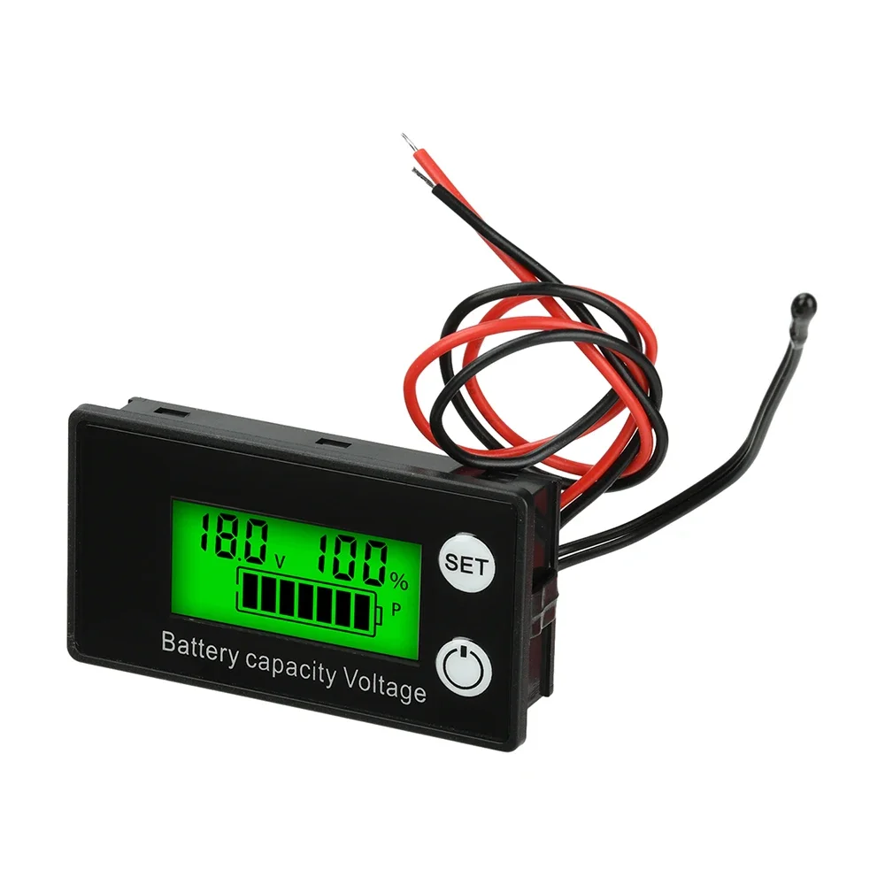 

Battery Capacity Indicator DC 8V-100V Lead Acid Lithium LiFePO4 Car Motorcycle Voltmeter Voltage Gauge 12V 24V 48V 72V 6133A