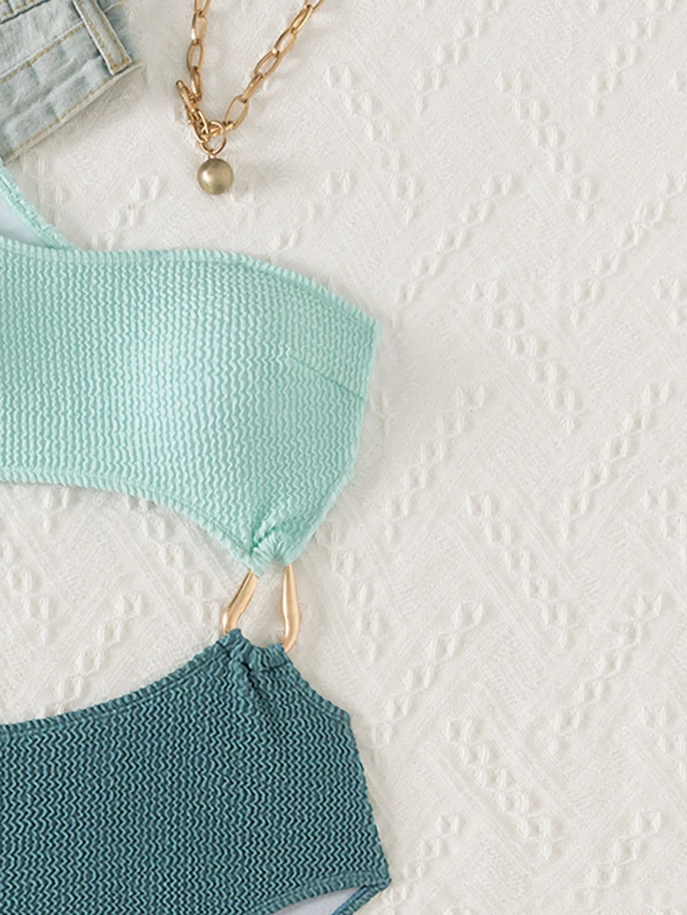 Nuevo Bikini de traje de baño de una pieza Sexy hueco de tela de serpiente bloqueado de Color para mujer